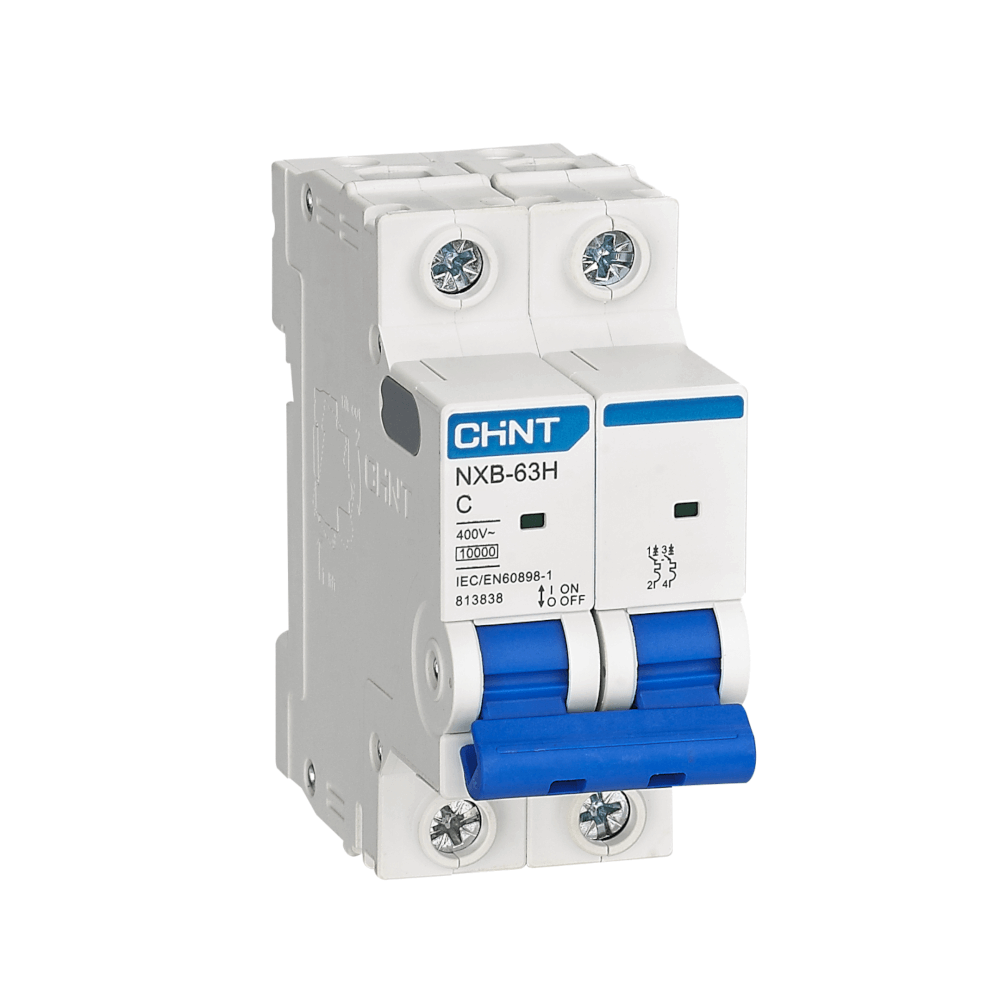 เซอร์กิตเบรกเกอร์ 6 แอมป์ 2 โพล 10KA CHINT MCB NXB-63H 2P C10 TYPE C_0